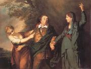 REYNOLDS, Sir Joshua Garrick Between tragedy and comedy France oil painting artist